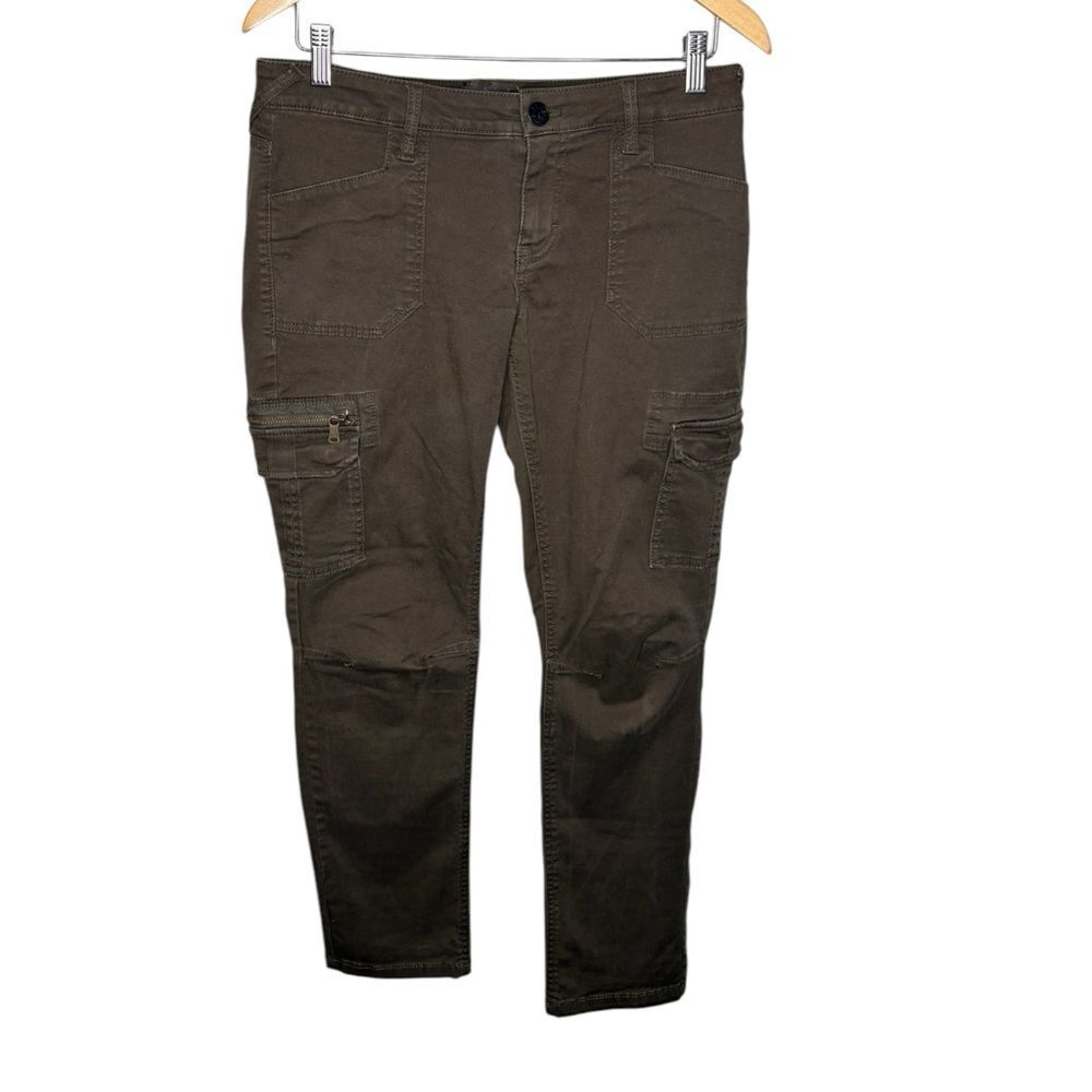 Express ankle skinny Stella cargo pants olive army green size 8